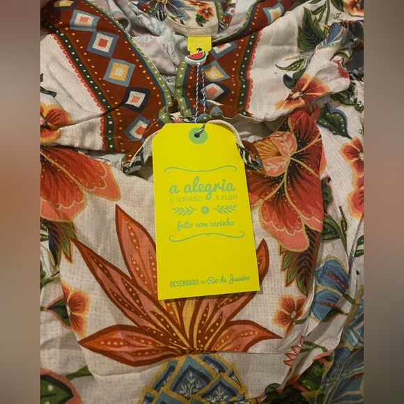 Farm Rio Pineapple Garden Mini Dress - Picture 6 of 9